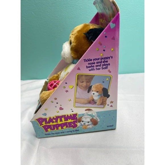 Vintage 90S 1994 Tyco Plush Puppy‎ Pals - Cuddly Companion for All Ages